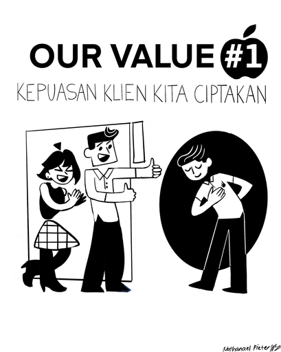 Our Value 1 - Kepuasan klien Kita Ciptakan